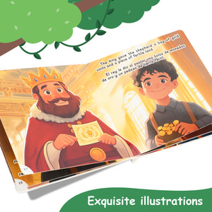 Paired Mounting-Bilingual Tales: The Shepherd and the King’s Ring – English & Spanish Storybook