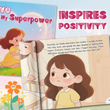 Love Is My Superpower Picture Book for Kids product image 5 showing printed book details for screen-free reading and learning