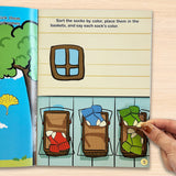 Bright Stickers Book: Colors to Explore product image 6 showing printed book details for screen-free reading and learning