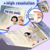 The Red Shoes Bilingual Fairy Tale Book, English and Spanish Storybook for Kids, Andersen Classic Picture Book for Early Reading, Language Learning and Bedtime Reading