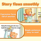 Bear Daily Routine 10-Book Storybook Set for Kids product image 6 showing printed book details for screen-free reading and learning