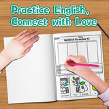 Early English practice book for sentence order and simple writing skills