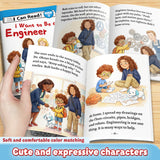 I Want to Be an Engineer Early Reader Book for Kids, Beginner Learn to Read Picture Book, First Words and Phonics Storybook About Building and Problem Solving
