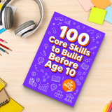 100 Core Skills Before Age 10 product image 10 showing printed book details for screen-free reading and learning