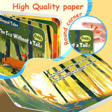 High-quality paper detail from The Fox Without a Tail storybook