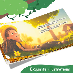 Paired Mounting-Bilingual Tales: Waiting by a Stump for a Hare – English & Spanish Storybook