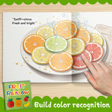 Fruit Rainbow Colors Picture Book for Toddlers product image 5 showing printed book details for screen-free reading and learning