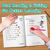 Kids workbook for reading sight word poems and practicing simple writing