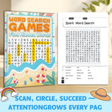 Animation Word Search Puzzle Book for Kids product image 6 showing printed book details for screen-free reading and learning