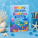 Ocean Theme Coloring Book, Volume 24 physical printed book product image 6, ISBN 9798904669959