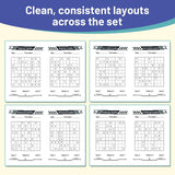 Brainy Sudoku Daily Brain Boost Set product image 10 showing printed book details for screen-free reading and learning