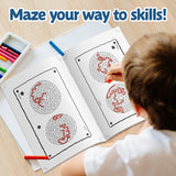 Maze Game, Find Your Way Out Activity Book for Kids Ages 9–12, Advanced Maze Puzzle Book with Pathfinding Challenges, Problem Solving, Focus Skills, and Visual Logic Fun