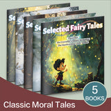 Selected Fairy Tales 5-Book Set Pinocchio Cat Snow Child Fox and Wolf cover