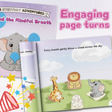 Ellie and the Mindful Breath Children's Picture Book product image 5 showing printed book details for screen-free reading and learning