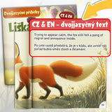 Ages 4-8 Czech-English story reader for screen-free fable time