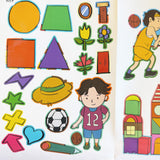 Interactive shape placement page for fine motor practice