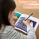 Theme Park Maze Adventure: Comprehensive Level product image 6 showing printed book details for screen-free reading and learning