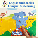 The Elephant Is Here Peekaboo Board Book product image 6 showing printed book details for screen-free reading and learning