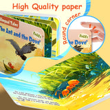 High-quality paper detail from The Ant and the Dove storybook