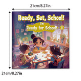 Second school readiness picture book for kids with classroom scenes
