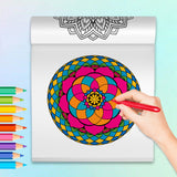 Printed relaxing pattern art pages for stress relief