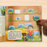 Smart Stickers: Pets product image 6 showing printed book details for screen-free reading and learning