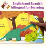 The Dinosaur Is Here Peekaboo Board Book product image 6 showing printed book details for screen-free reading and learning