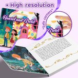 High-resolution printed pages of Hansel and Gretel storybook