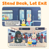 Fun Science Flip Book Subway Interactive Picture Book for Kids product image 6 showing printed book details for screen-free reading and learning