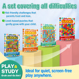 Beginner Sudoku Puzzle Books: Color Grid Logic Set product image 10 showing printed book details for screen-free reading and learning