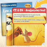 Ages 4-8 Czech-English story reader for screen-free fable time