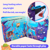 Who's That Ocean Push Slide Board Book product image 6 showing printed book details for screen-free reading and learning