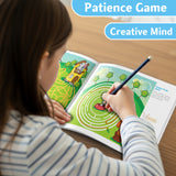 Winter Maze Adventure: Snow Village Paths product image 6 showing printed book details for screen-free reading and learning