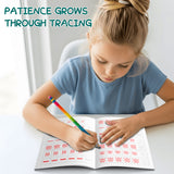 Space-Themed Pencil Control Workbook for Kids product image 6 showing printed book details for screen-free reading and learning