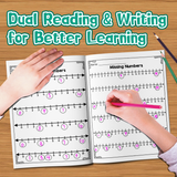 Kids counting practice book for missing numbers and number patterns