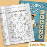 Dab and color alphabet book for fine motor skills