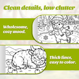 Cow Coloring Book for Kids product image 6 showing printed book details for screen-free reading and learning