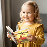 Who's That? 4-Book Push Pull Slide Animal Board Book Set for Toddlers product image 6 showing printed book details for screen-free reading and learning
