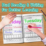 Kids tracing workbook for weekday recognition handwriting and fine motor skills