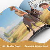 The Man, the Boy, and the Donkey English-Spanish Book product image 6 showing printed book details for screen-free reading and learning
