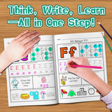 Kids letter practice book for alphabet tracing phonics and handwriting skills