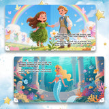 Interior spreads from Andersen bilingual fairy tale picture books