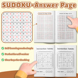 Forest Sudoku Puzzle Books: 4-Level Logic Set product image 10 showing printed book details for screen-free reading and learning