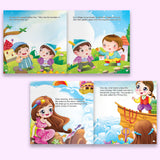 Selected Fairy Tales 5-Book Set: Snow White, Mermaid, Cinderella, Golden Hairs, and Pea product image 6 showing printed book details for screen-free reading and learning