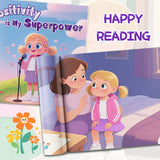Positivity Is My Superpower Picture Book for Kids product image 5 showing printed book details for screen-free reading and learning