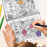 Kids sight word practice book for writing list words and reading confidence