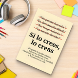 Si lo crees, lo creas: Mentalidad Positiva product image 10 showing printed book details for screen-free reading and learning