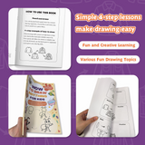 How to Draw Anything for Kids Step-by-Step Doodle Sketching Practice Book product image 6 showing printed book details for screen-free reading and learning