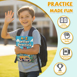 Children's daily alphabet activity book with tracing pages