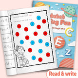 Children's alphabet tracing and letter recognition book
